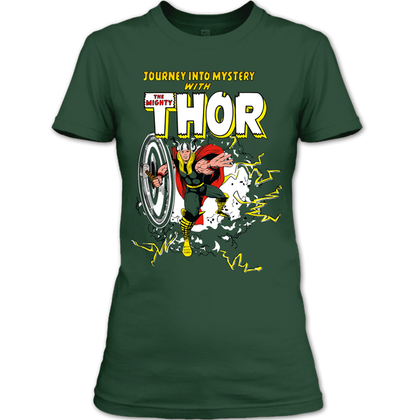 A black t-shirt with the shopify logo