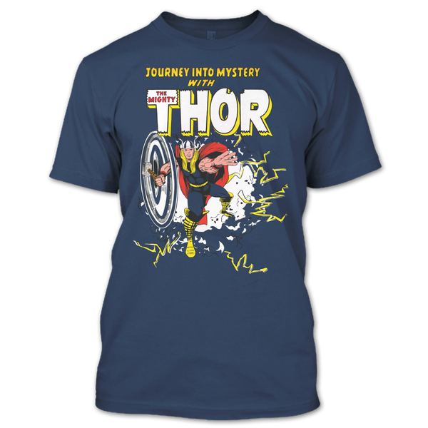 A black t-shirt with the shopify logo