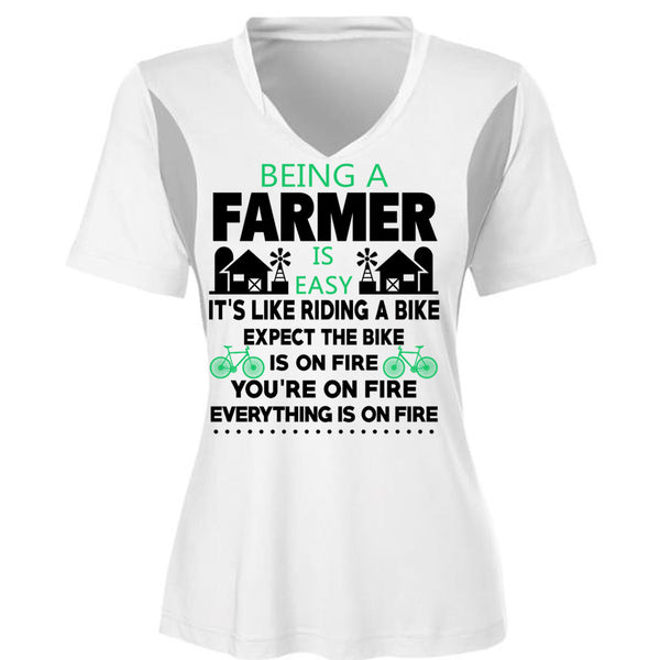 Being A Farmer Is Easy T Shirt, Being A Farmer T Shirt, Awesome T-Shirts