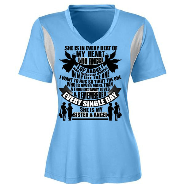 She Is My Sister And Angel T Shirt, I Love Sister T Shirt, Awesome T-Shirts