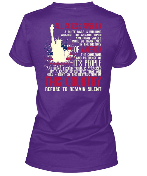 All Across America T Shirt, Being A Veteran T Shirt