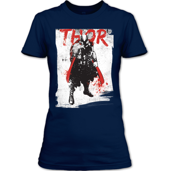 A black t-shirt with the shopify logo