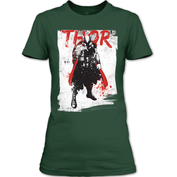 A black t-shirt with the shopify logo