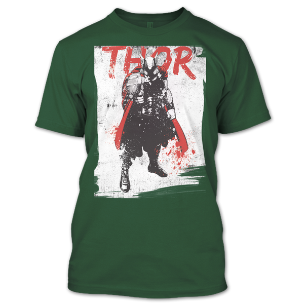 A black t-shirt with the shopify logo