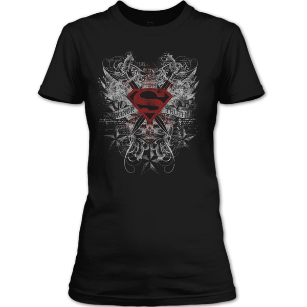 A black t-shirt with the shopify logo