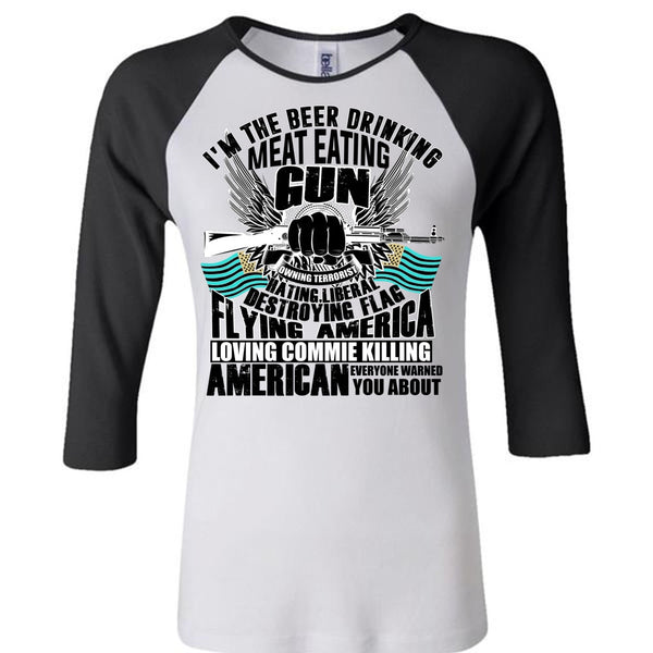 Meat Eating Gun T Shirt, I Love Gun T Shirt, Awesome T-Shirts