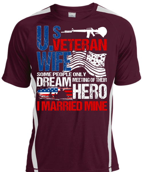 US Veteran Wife T Shirt, I Married Mine T Shirt, Cool Shirt