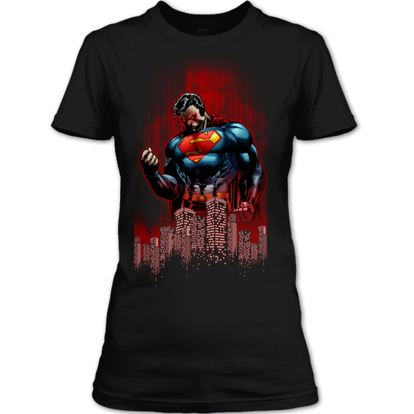 A black t-shirt with the shopify logo