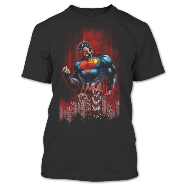 A black t-shirt with the shopify logo