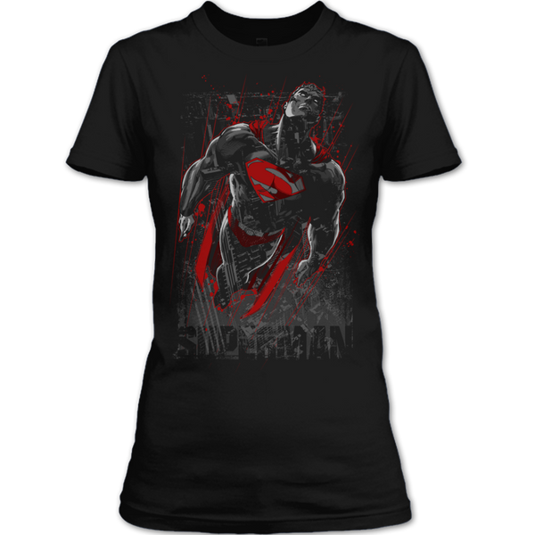 A black t-shirt with the shopify logo