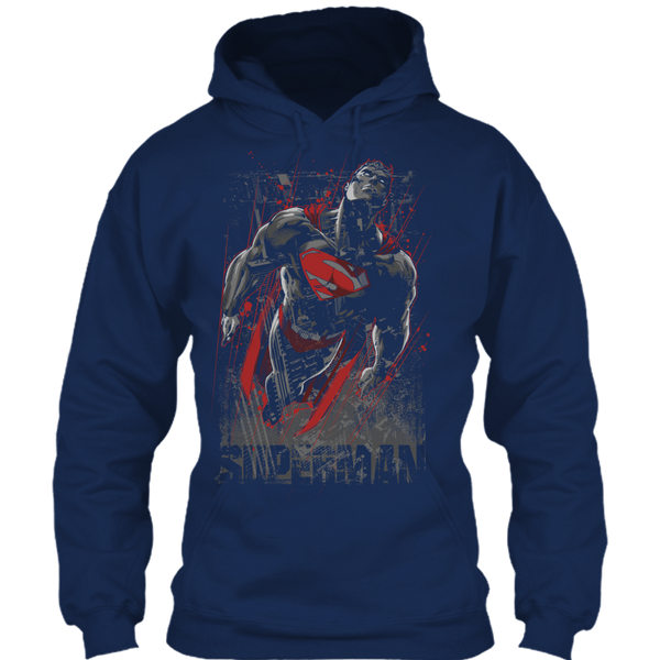 A black t-shirt with the shopify logo