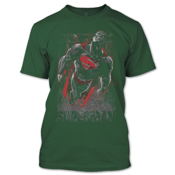 A black t-shirt with the shopify logo