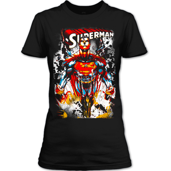 A black t-shirt with the shopify logo