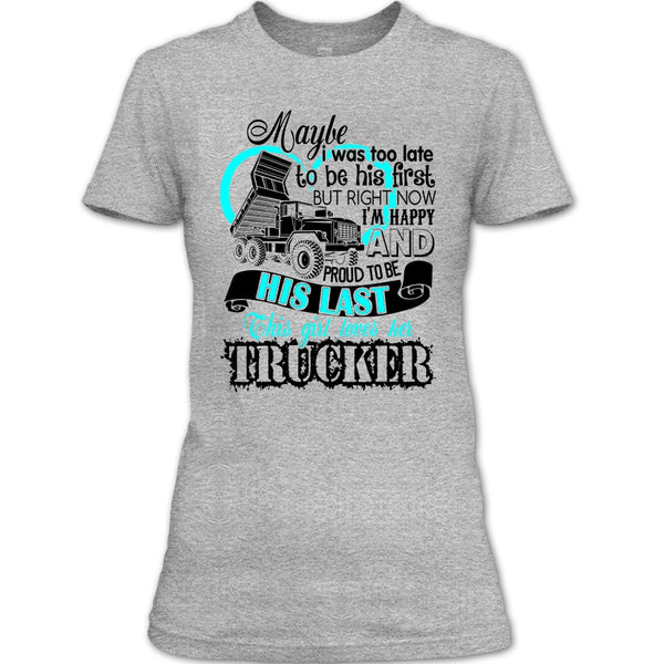 This Girls Loves Her Trucker T Shirt, I Love my Trucker T Shirt