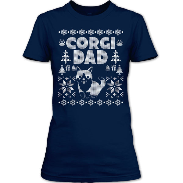 Corgi Dad T Shirt, Coolest Dog Lover T Shirt