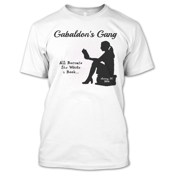 A black t-shirt with the shopify logo