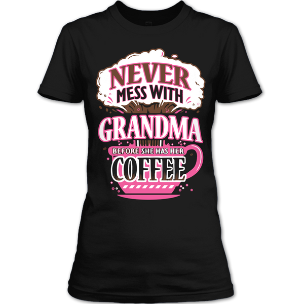 A black t-shirt with the shopify logo