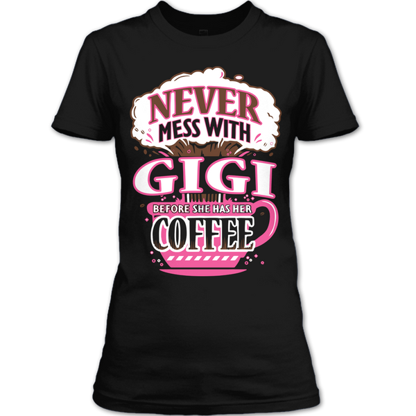 A black t-shirt with the shopify logo