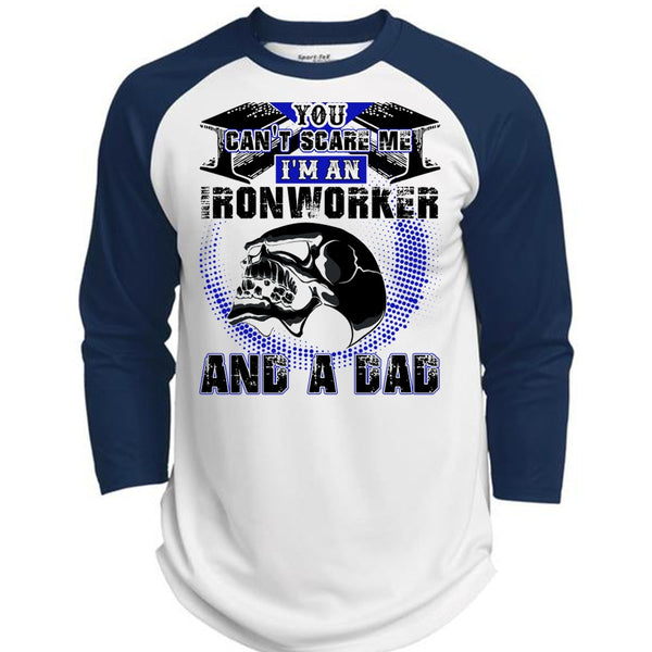 Ironworker And A Dad T Shirt, I Love Ironworker T Shirt, Awesome T-Shirts  (Polyester Game Baseball Jersey)