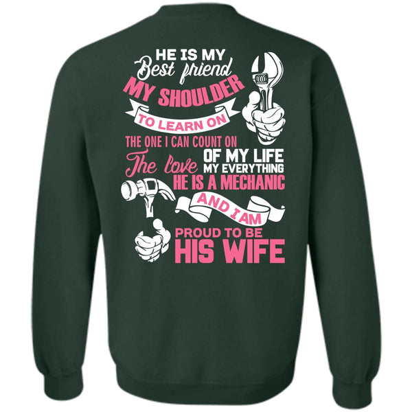He Is My Best Friend T Shirt, I Love Wife Sweatshirt