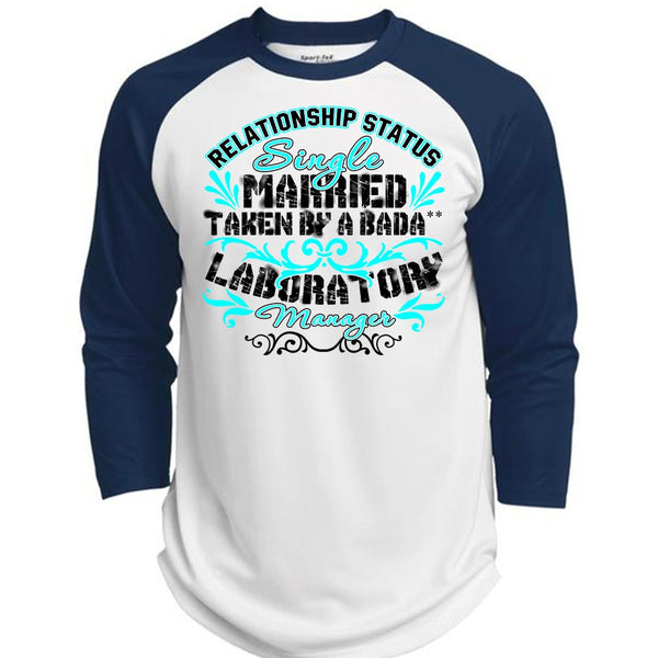 Married Taken By A Laboratory Manager T Shirt, I Love Manager T Shirt, Awesome T-Shirts  (Polyester Game Baseball Jersey)