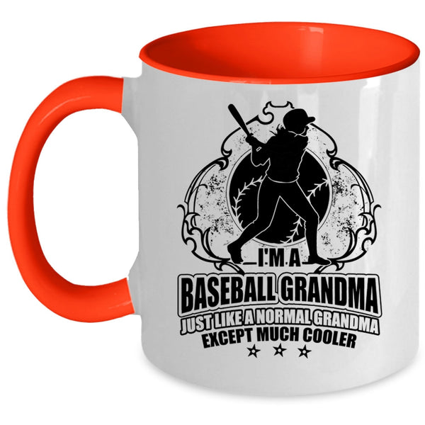 Cool Grandma Coffee Mug, I'm A Baseball Grandma Accent Mug