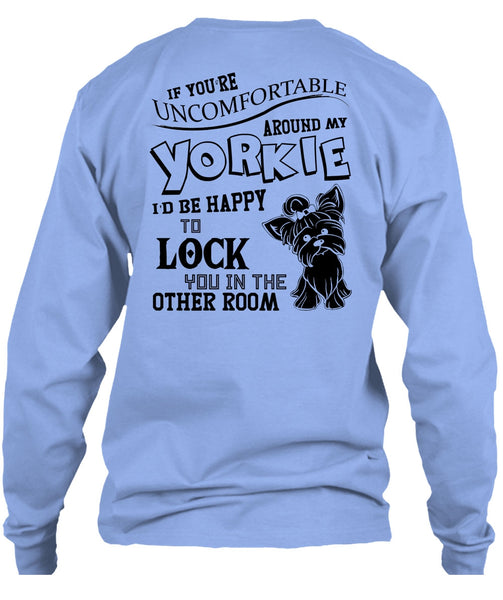 Around My Yorkie T Shirt, I Love My Dog T Shirt