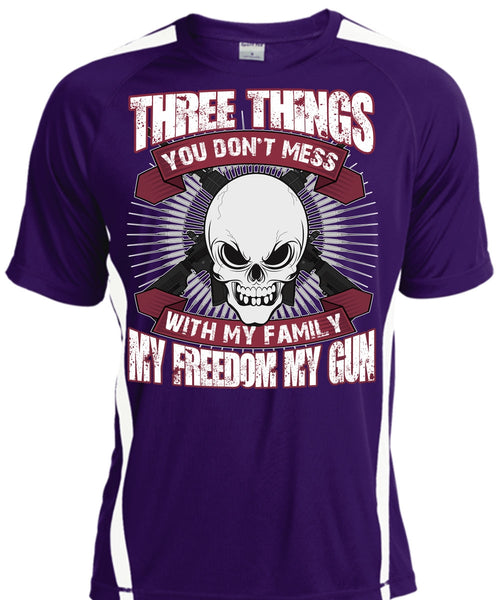 You Don't Mess With My Family T Shirt, My Freedom My Gun T Shirt, Cool Shirt