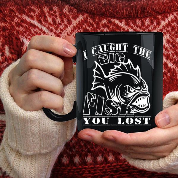 I Caught The Big Fish Coffee Mug, Awesome Fisher Coffee Cup