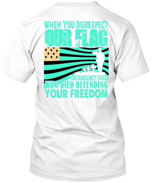 A black t-shirt with the shopify logo