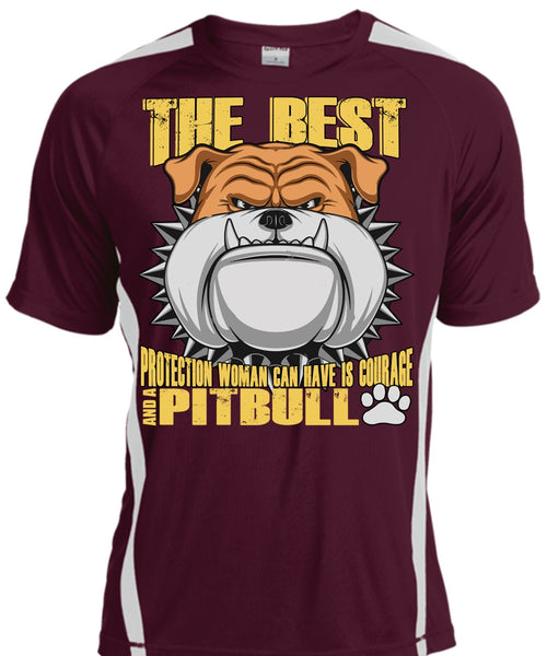Woman Can Have Is Courage And A Pit Bull T Shirt, I Love Pit Bull T Shirt, Cool Shirt