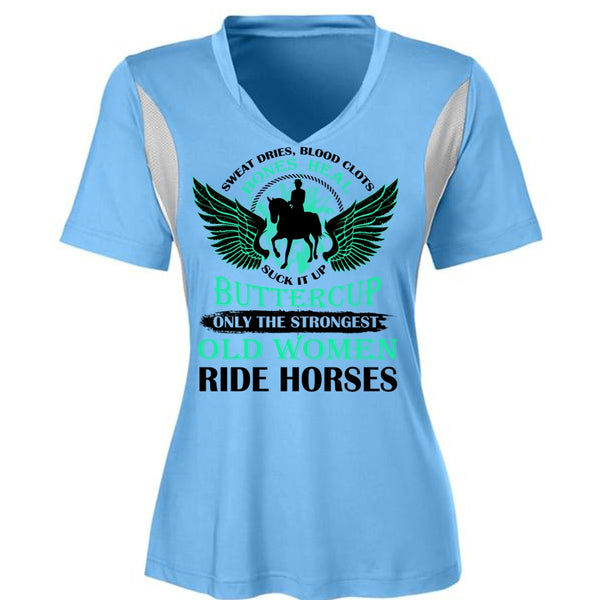Only The Strongest Old Women Ride Horses T Shirt, Sport T Shirt