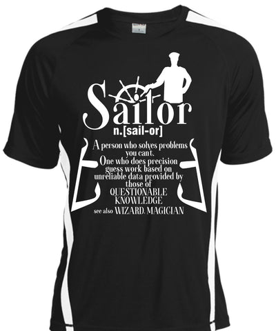 A black t-shirt with the shopify logo