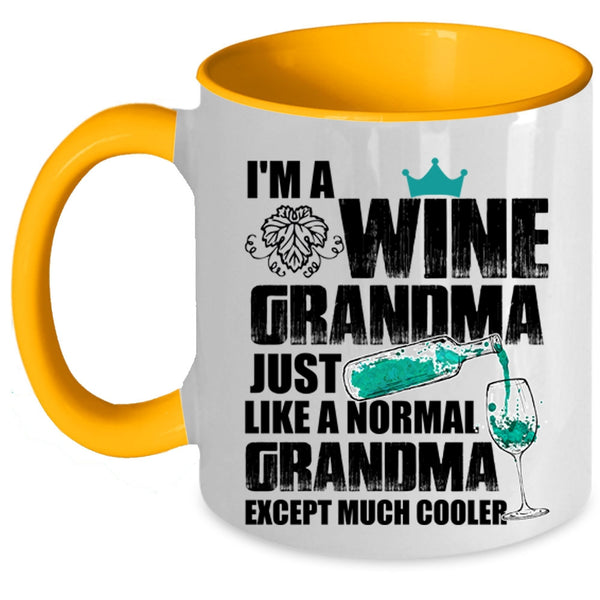 Cool Grandma Coffee Mug, I'm A Wine Grandma Accent Mug