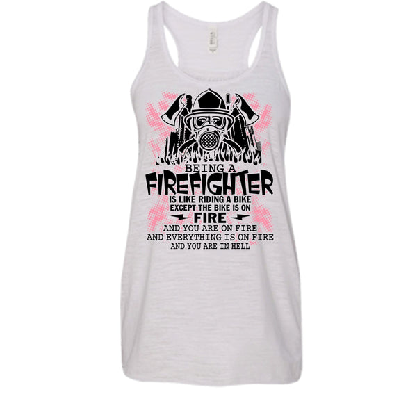 Being A Firefighter Is Like Riding A Bike T Shirt, I Am A Firefighter T Shirt, Awesome t-shirts