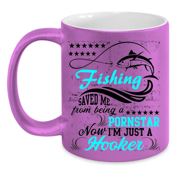 Awesome Fishing Coffee Mug, Fishing Accent Mug