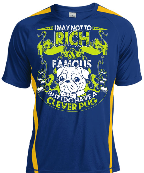 I May Not To Rich Famous T Shirt, I Do Have A Clever Pug T Shirt, Cool Shirt