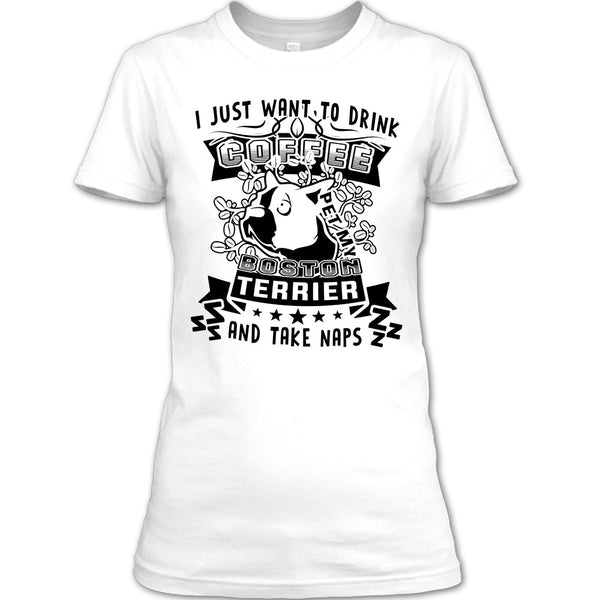 I Just Want To Drink Coffee T Shirt, Coolest Dog Lover T Shirt