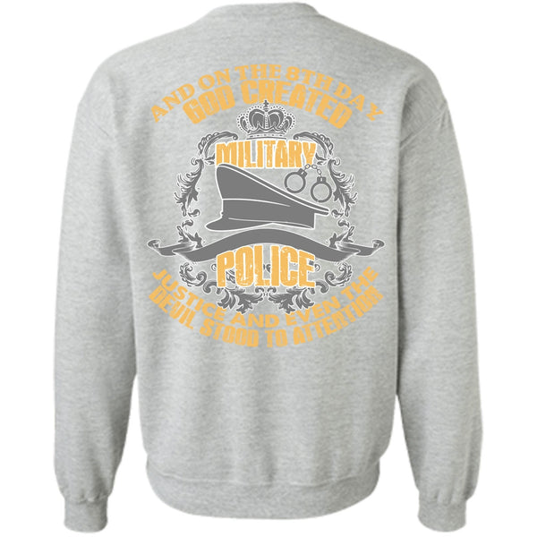 I Love Police T Shirt, God Created Military Police Sweatshirt