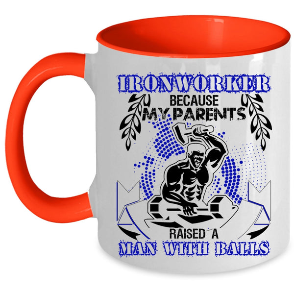 Cool Gift For Ironworkers Coffee Mug, Ironworker Accent Mug