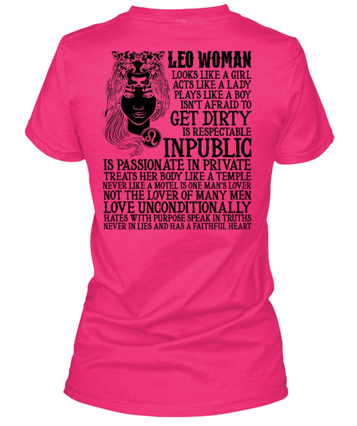 Leo Woman T Shirt, I Love Leo T Shirt