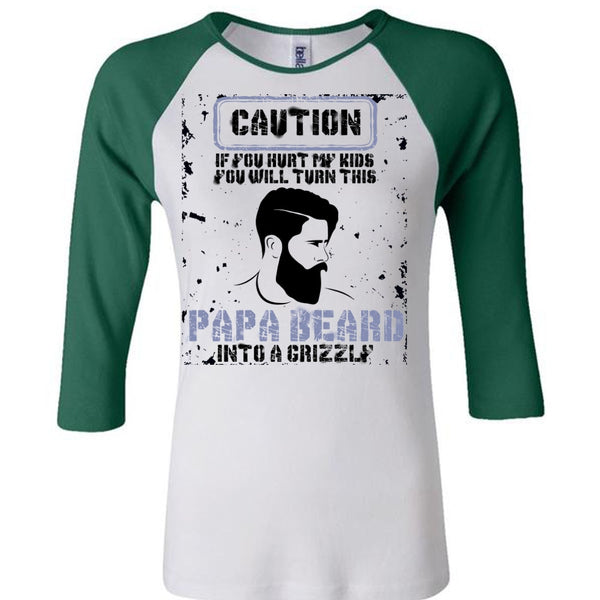 Papa Beard Into A Grizzly T Shirt, I Love Papa T Shirt, Awesome T-Shirts