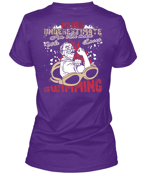 Old Man Who Loves Swimming T Shirt, Being A Swimmer T Shirt