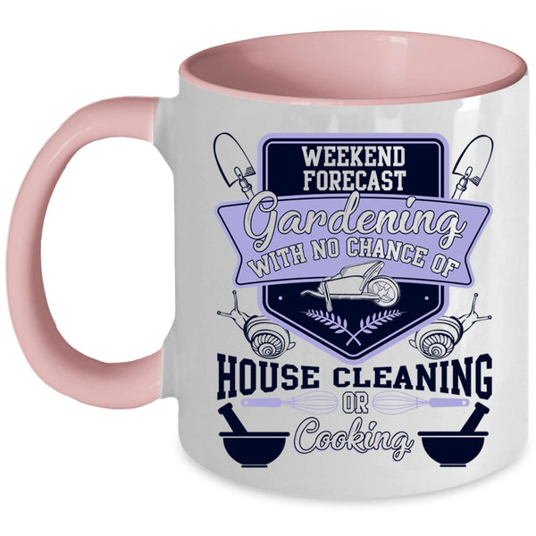 Awesome Gardener Coffee Mug, Weekend Forecast Gardening Accent Mug