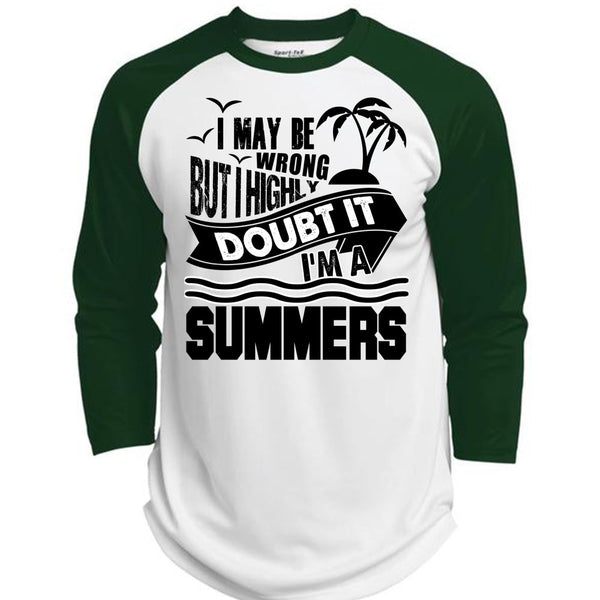 I'm A Summers T Shirt, I Love Fishing T Shirt, Awesome T-Shirts  (Polyester Game Baseball Jersey)