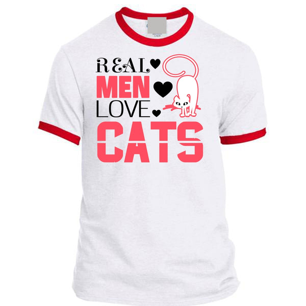 Real Men Love Cats T Shirt, I Love Cat T Shirt, Cool Pets T Shirt