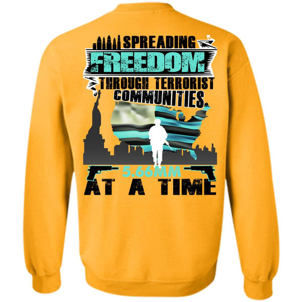 I Love Veteran T Shirt, Spreading Freedom Sweatshirt