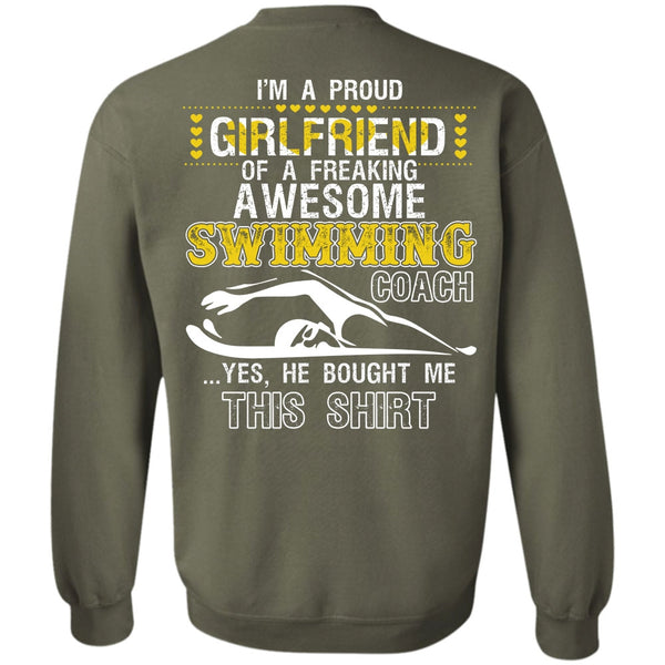 Awesome Swimming Coach T Shirt, I Love Swimming Sweatshirt