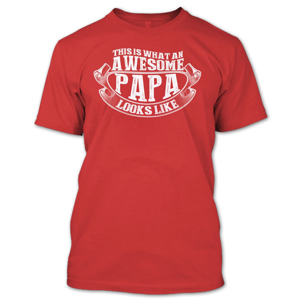 Awesome Papa Looks Like T Shirt, Gift For Papa T Shirt