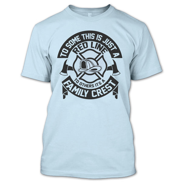 This Is Just A Red Line T Shirt, Coolest Firefighter T Shirt